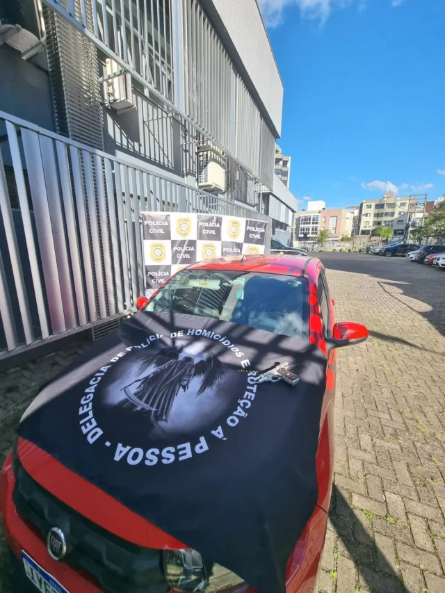 Autor de homicídio em abril na Zona Norte de Caxias do Sul é preso. Foto: Divulgação DHPP.