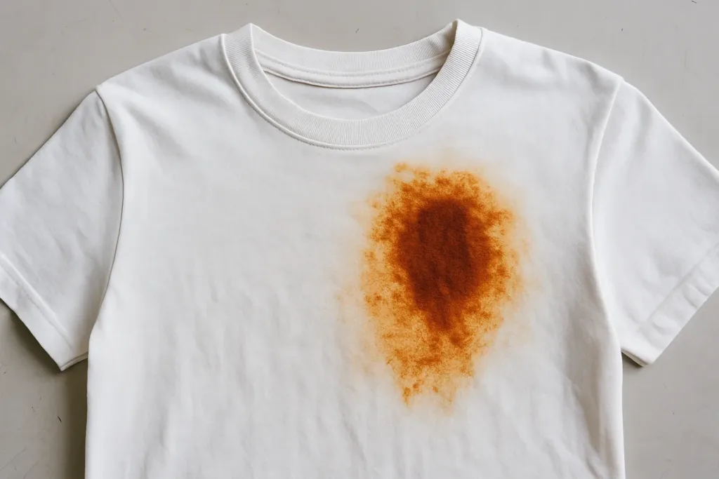 Evite manchas de ferrugem na roupa com um truque simples na máquina
