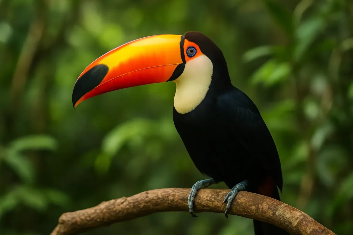 Tucano-toco como ele escolhe frutas e seu papel no reflorestamento