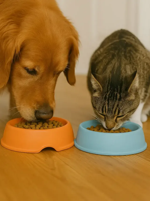 Pode dar ração de cachorro para gato 