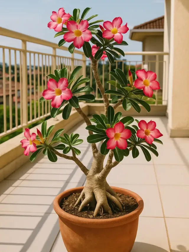 Onde posicionar sua rosa-do-deserto para que floresça regularmente