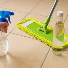 Como usar álcool e vinagre para limpar o piso sem resíduos