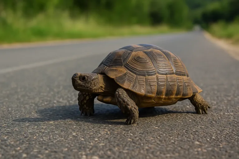 O que fazer se encontrar um jabuti atravessando a estrada