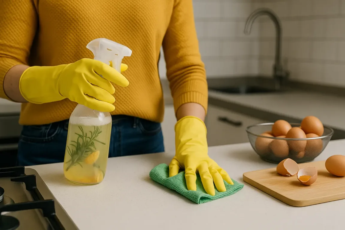 Como eliminar cheiro de ovo da cozinha com vinagre aromatizado Como eliminar cheiro de ovo da cozinha com vinagre aromatizado