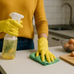 Como eliminar cheiro de ovo da cozinha com vinagre aromatizado