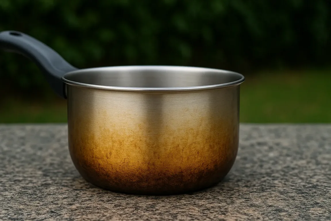 Panela amarelada por fora Veja como restaurar com casca de batata