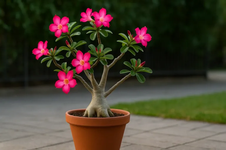 Onde posicionar sua rosa-do-deserto para que floresça regularmente