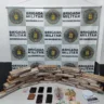 Trio é preso com 27 tijolos de maconha em Caxias do Sul. Foto: 4º BPChq/Divulgação.