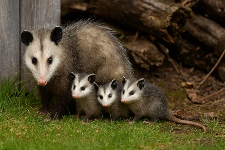 3 sinais de que há uma família de gambás morando por perto