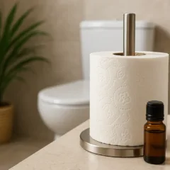 Truque para deixar o banheiro perfumado por dias usando só 2 itens