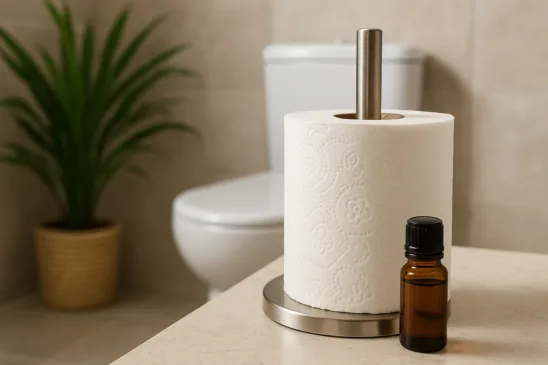 Truque para deixar o banheiro perfumado por dias usando só 2 itens