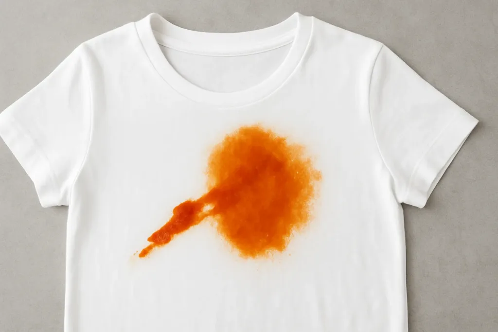 A maneira mais fácil de tirar mancha de molho vermelho da roupa branca