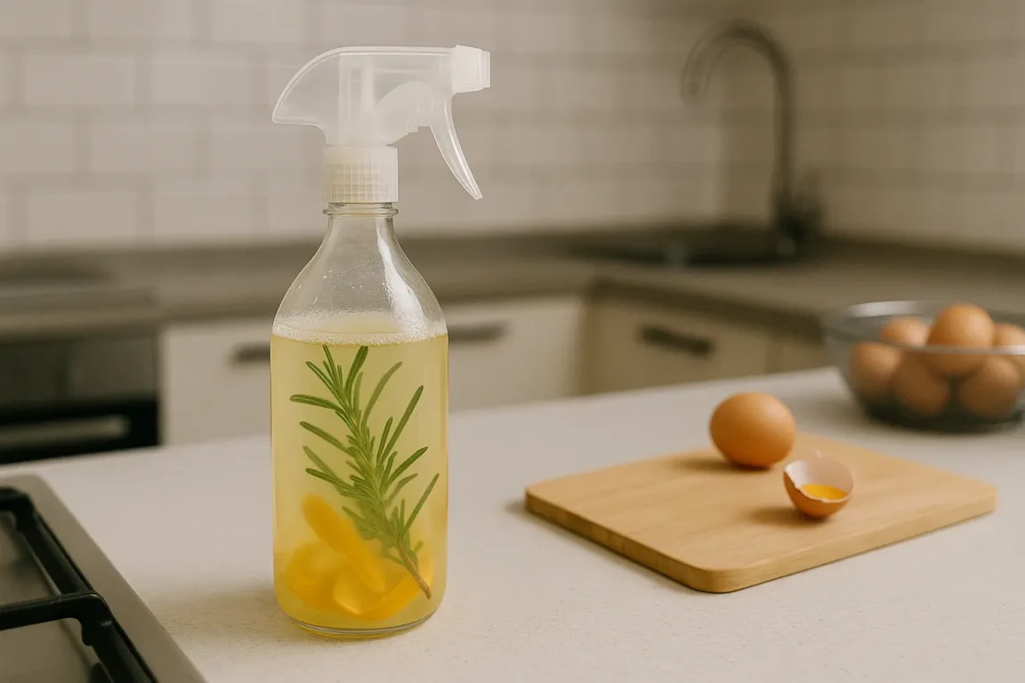 Como eliminar cheiro de ovo da cozinha com vinagre aromatizado