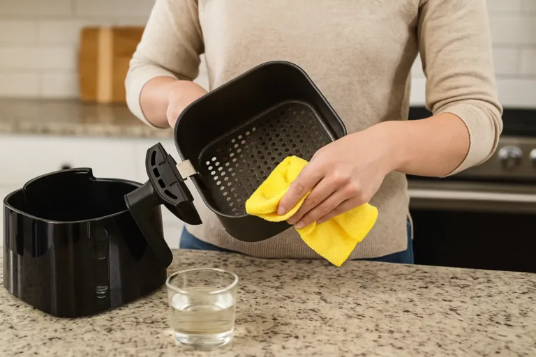 Como tirar gordura acumulada da air fryer com vinagre morno