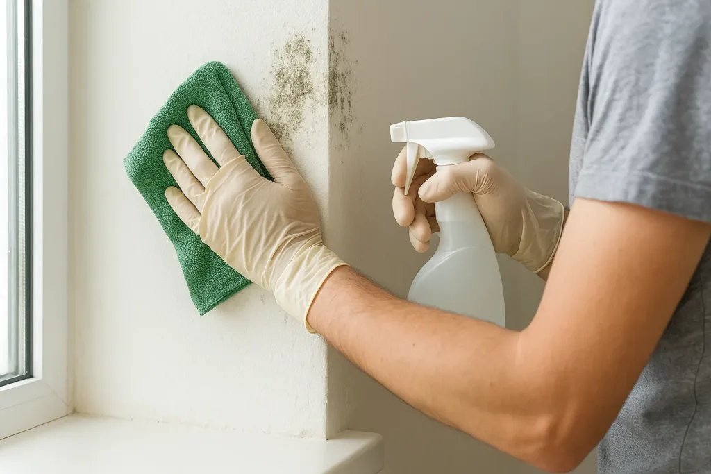 Como remover bolor da parede sem cheiro forte