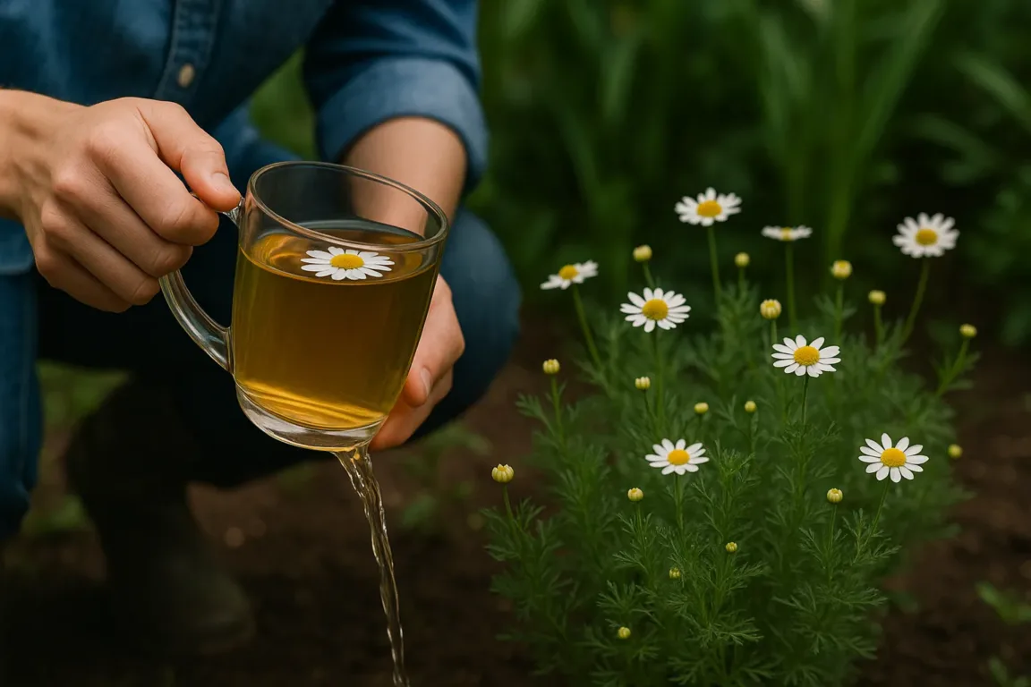 Como usar chá de camomila nas plantas para evitar fungos