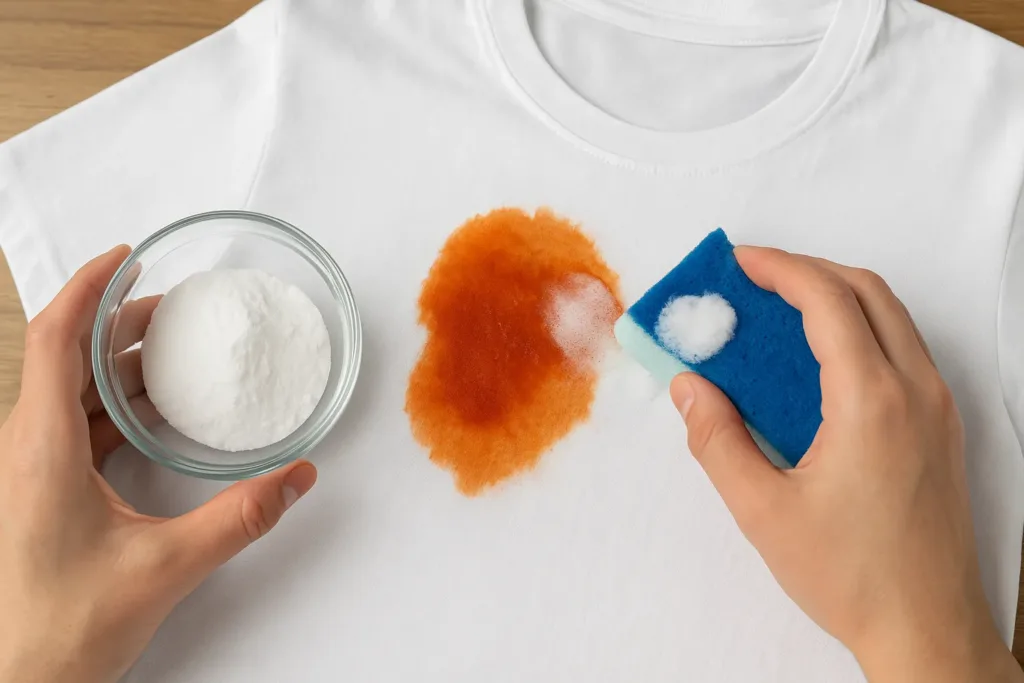 A maneira mais fácil de tirar mancha de molho vermelho da roupa branca