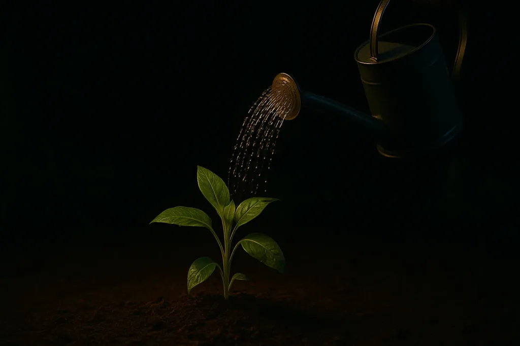 Regas noturnas quando elas salvam (ou não) suas plantas