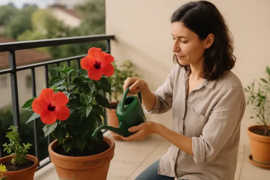 Como plantar hibisco em vaso e ter flores o ano inteiro