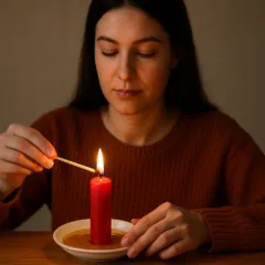 Simpatia com mel e vela vermelha para atrair uma paixão sincera
