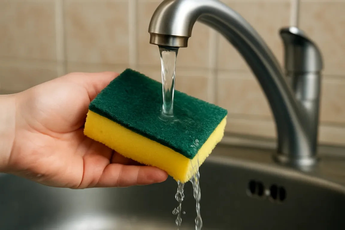 Você lava esponjas com água quente Veja o risco de contaminação cruzada