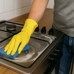 Misturar vinagre com bicarbonato direto no fogão pode danificar o inox