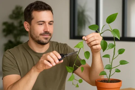 Jiboia com folhas muito pequenas como reverter com estratégia de poda