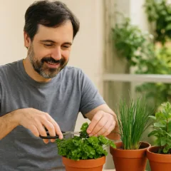 Como plantar tempero verde em vasos e colher o ano todo