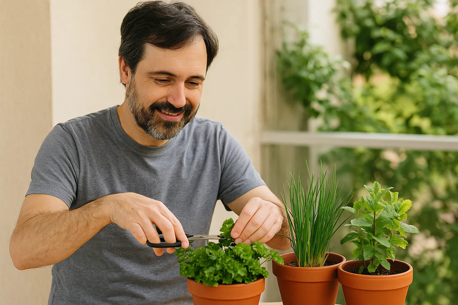 Como plantar tempero verde em vasos e colher o ano todo