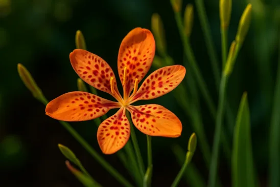Flor-leopardo tolera sol forte, mas exige substrato leve para não queimar