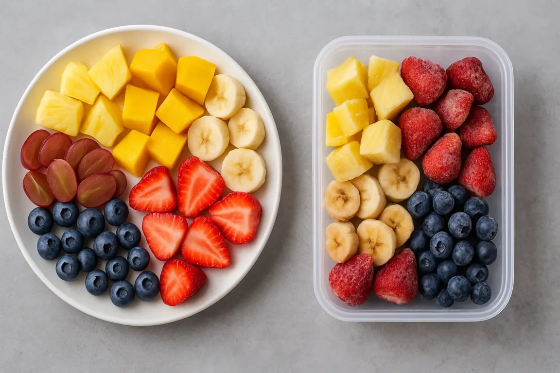 Você congela frutas assim Pode estar alterando o sabor sem perceber