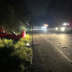 Acidente deixa uma pessoa morta e outras feridas na RSC-453, em Caxias do Sul, Foto: Especial Leouve.