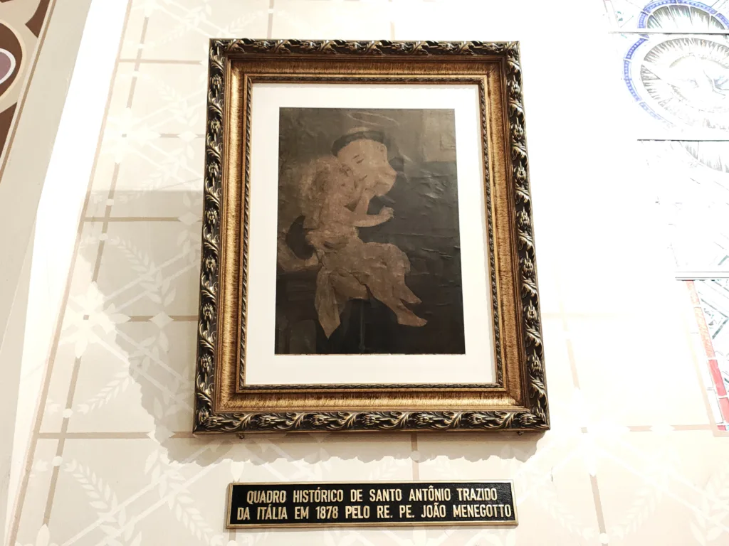 Quadro Histórico trazido em 1878 - Foto: Felipe Padilha Quadro Histórico trazido em 1878 - Foto: Felipe Padilha
