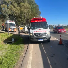 Acidente deixa mulher ferida na Rota do Sol, em Caxias do Sul