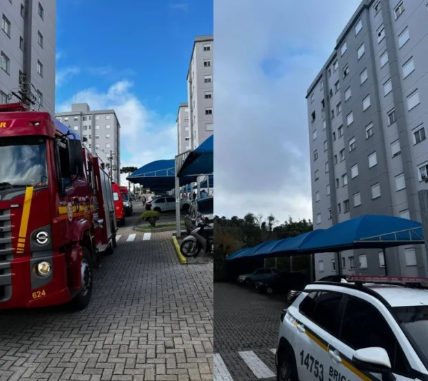 Explosão devasta andar de edifício em Bento Gonçalves e fere moradora