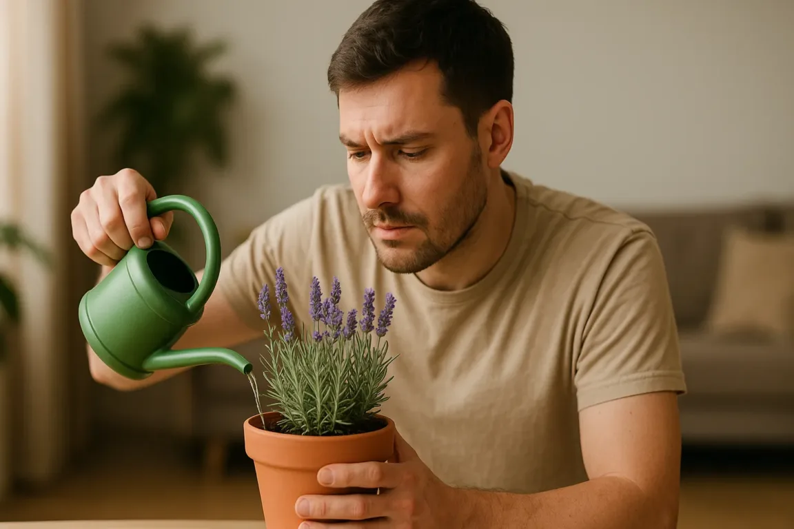 Lavanda francesa sofre silenciosamente com regas feitas sem critério Lavanda francesa sofre silenciosamente com regas feitas sem critério