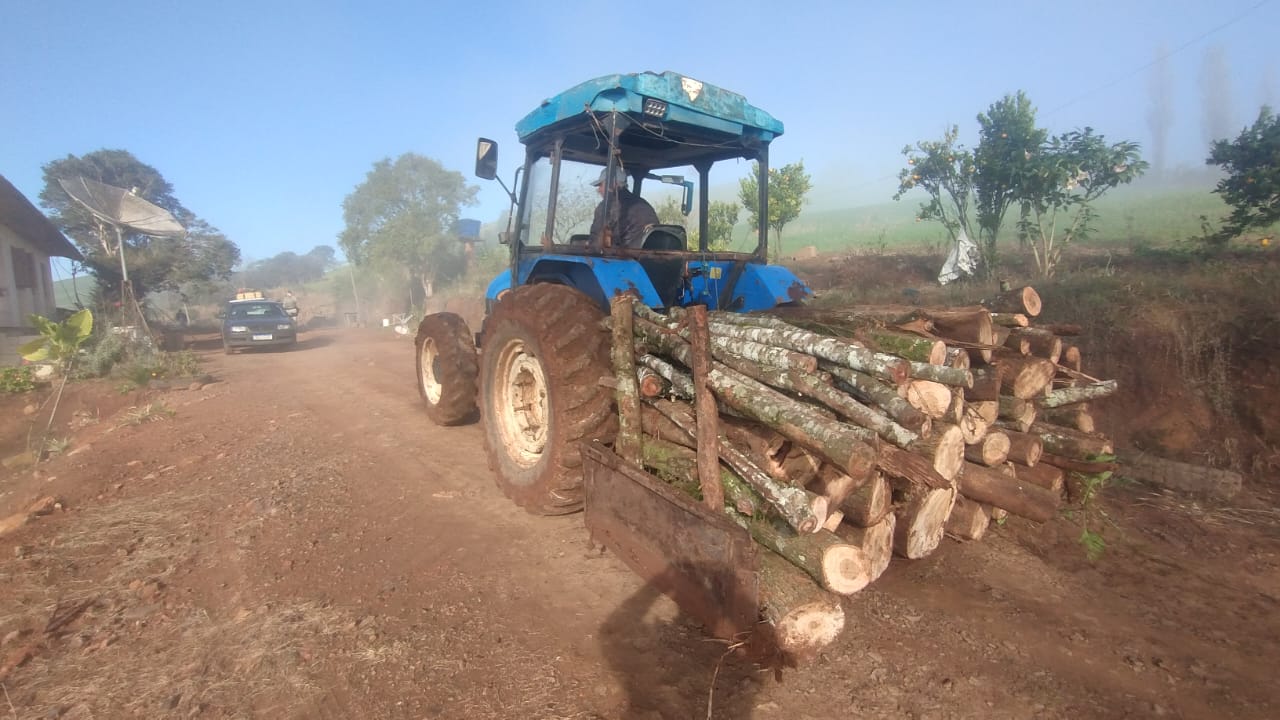 O fato ocorreu na Comunidade São Caetano, localizada no interior do município de Serafina Corrêa, no Rio Grande do Sul. Foto: Comunicação Social do 3º RPMon/Divulgação.