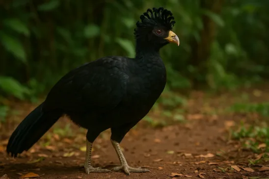 Mutum ave rara que está sumindo das matas brasileiras