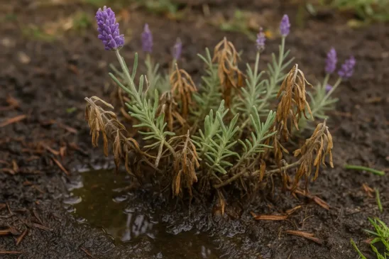 Lavanda começa a morrer lentamente com solo encharcado — veja como salvar