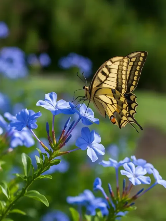 Borboleteira 8 dicas para a flor azul que atrai borboletas