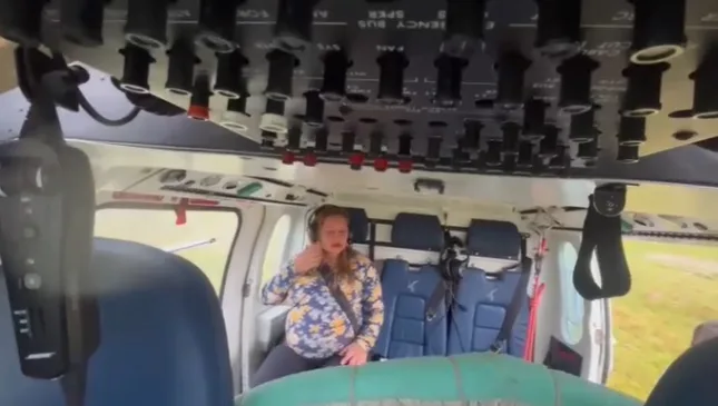 Vídeo: BM usa helicóptero e resgata grávida em trabalho de parto no interior do RS