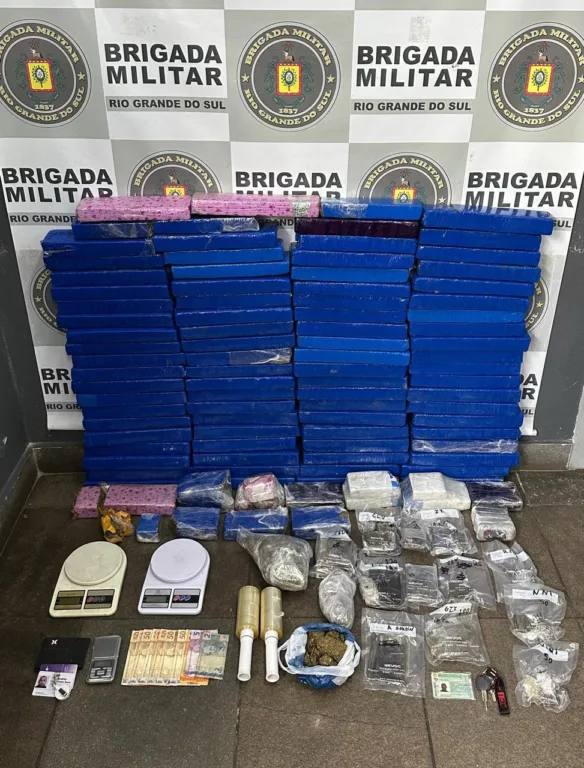 Polícia estoura depósito de drogas e apreende 80kg de maconha em Caxias do Sul
