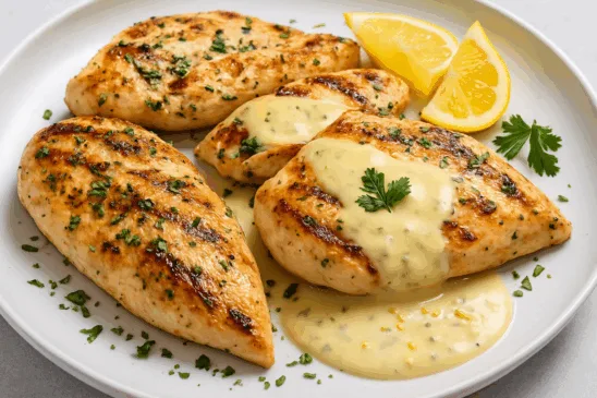 Peito de frango com molho de limão
