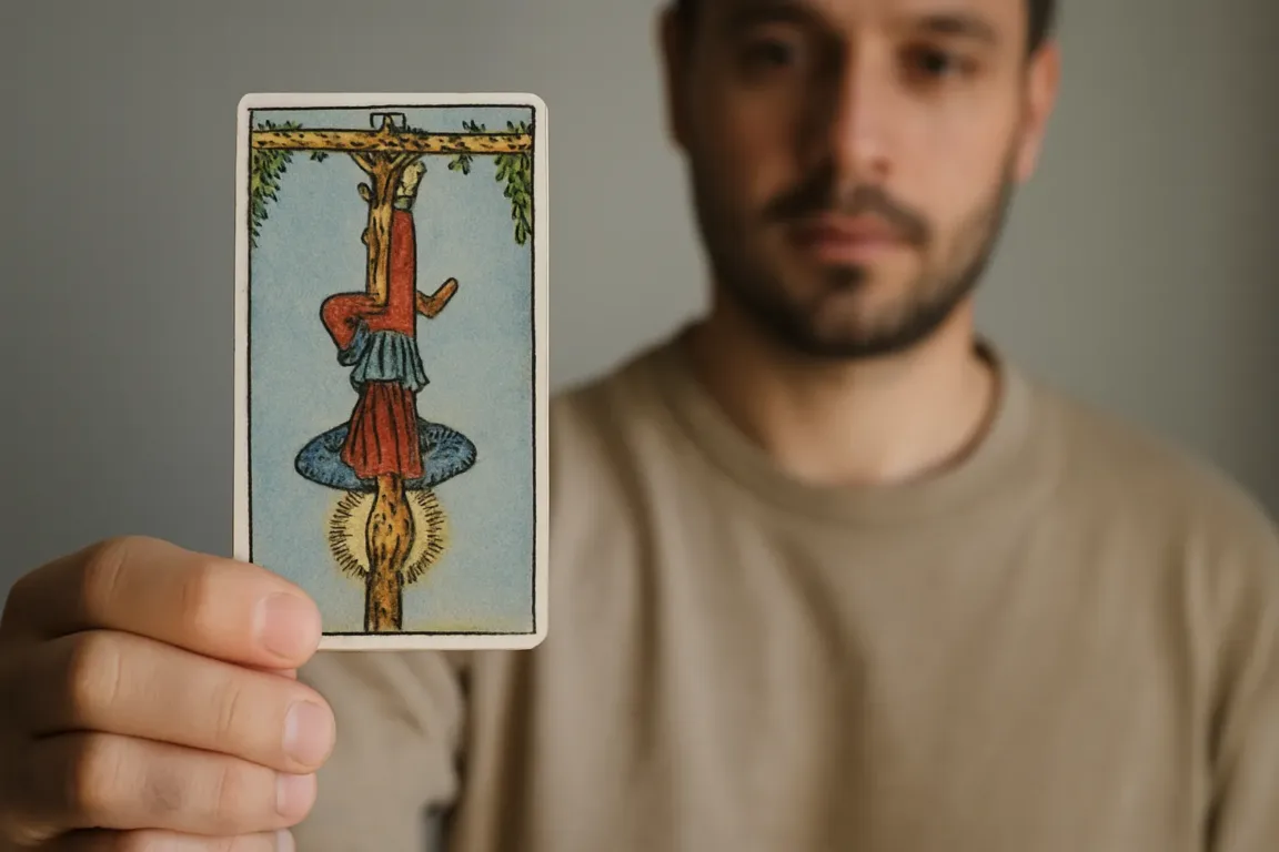 O Enforcado no tarô o que a carta da pausa e renúncia revela