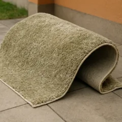 Tapetes lavados com água quente demais podem encolher e deformar