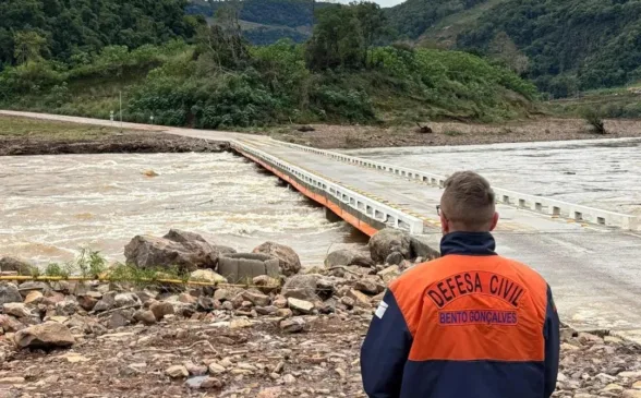 Ponte sobre o Rio das Antas é liberada para veículos leves entre Cotiporã e Bento Gonçalves