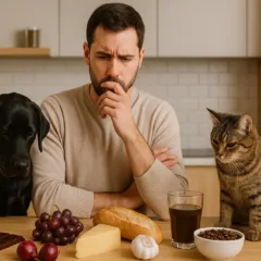 7 alimentos perigosos para cães e gatos que você usa no dia a dia