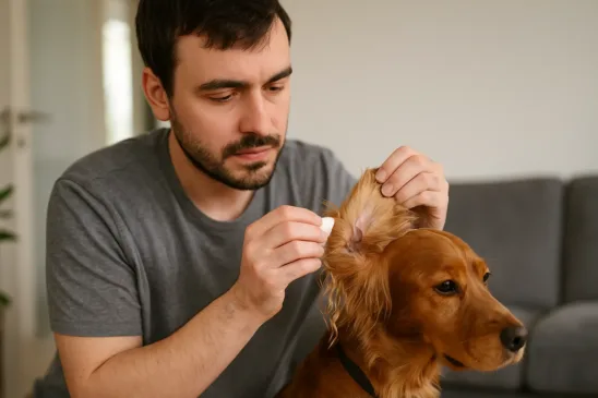 6 dicas para limpar a orelha do seu cachorro do jeito certo