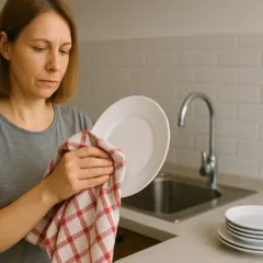 Você seca louça com o pano de prato certo Pode estar contaminando tudo