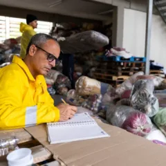Movimento é intenso para organização e distribuição das doações - Foto: João Pedro Rodrigues/Secom.